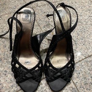 Zara Tie Strap Heeled Sandals 37